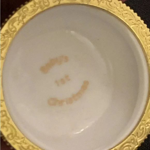 Vintage Baby Girl Pink 1st Christmas Trinket Box Hinged Ornament Round New 2” - Picture 7 of 9